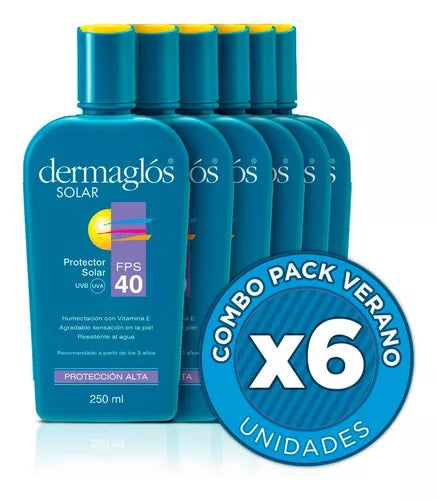 Kit Protector Solar Dermaglós Emulsion FPS 40 x6 Unidades (Hasta Agotar Stock)