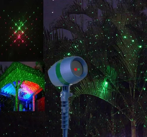 Luz Laser Exterior Extaca Lluvia Luces Navidad