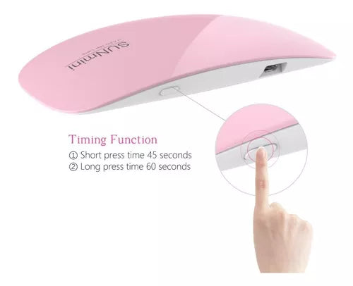 Cabina Led Uv Sun Mini 6w Secador Uñas Esculpidas Gelificada