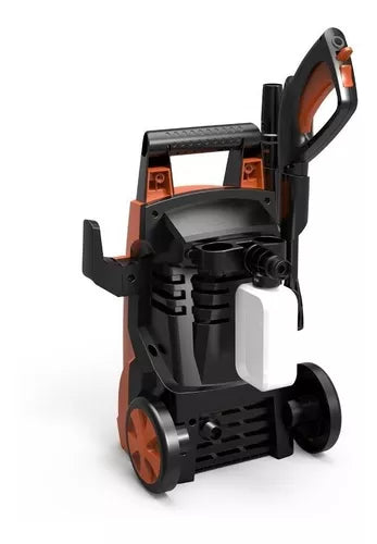 Hidrolavadora eléctrica Silverfox SMJPHI117 naranja y negra de 1400W con 105bar de presión máxima 220V - 50Hz