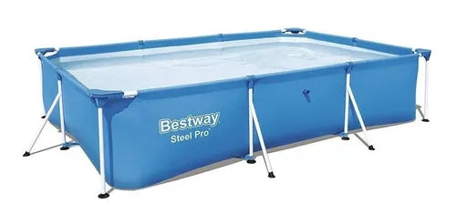 Pileta estructural rectangular Bestway con capacidad de 3300 litros de 3m de largo x 2.01m de ancho azul