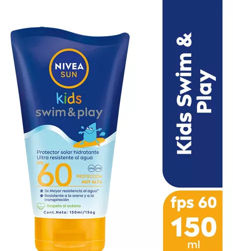 Protector Solar Nivea Sun Kids Swim & Play Fps 60 - 150ml (Hasta agotar stock)