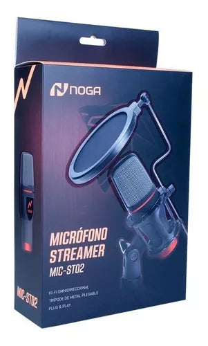 Microfono Pc Gamer Streaming Juegos Youtube Noga Mic-st02