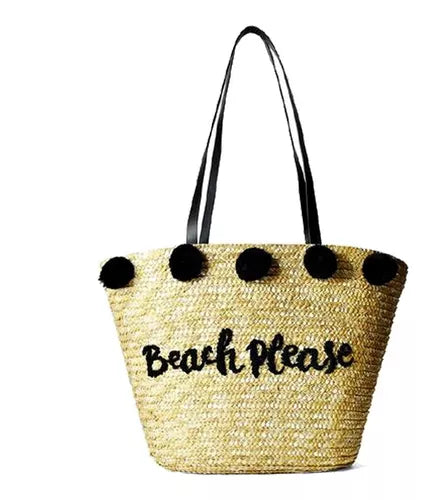 Bolso Cartera Canasto Playero Matero Yute Con Cierre Trendy