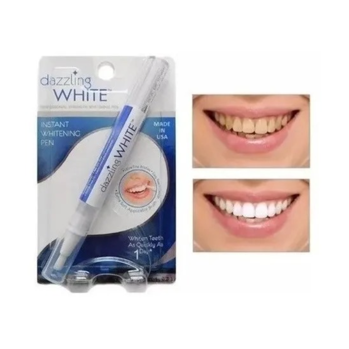Lapiz Con Gel Blanqueador Dientes Instantaneo White Pen x 3