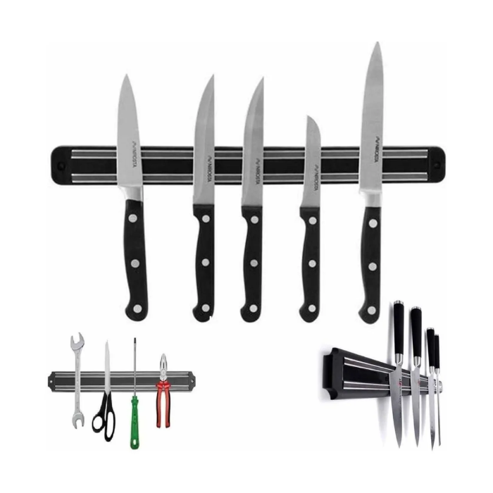 Barra Magnética 55Cm Porta Cuchillos Utensilios Herramientas