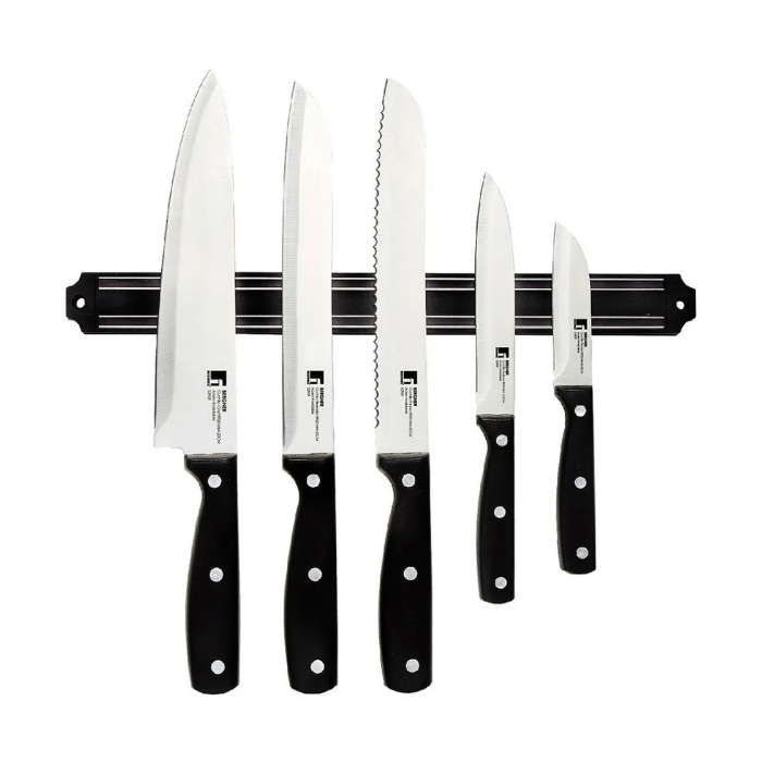 Barra Magnética 55Cm Porta Cuchillos Utensilios Herramientas