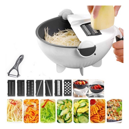 Mandolina Cortador Rallador De Verduras + Colador + Bowl
