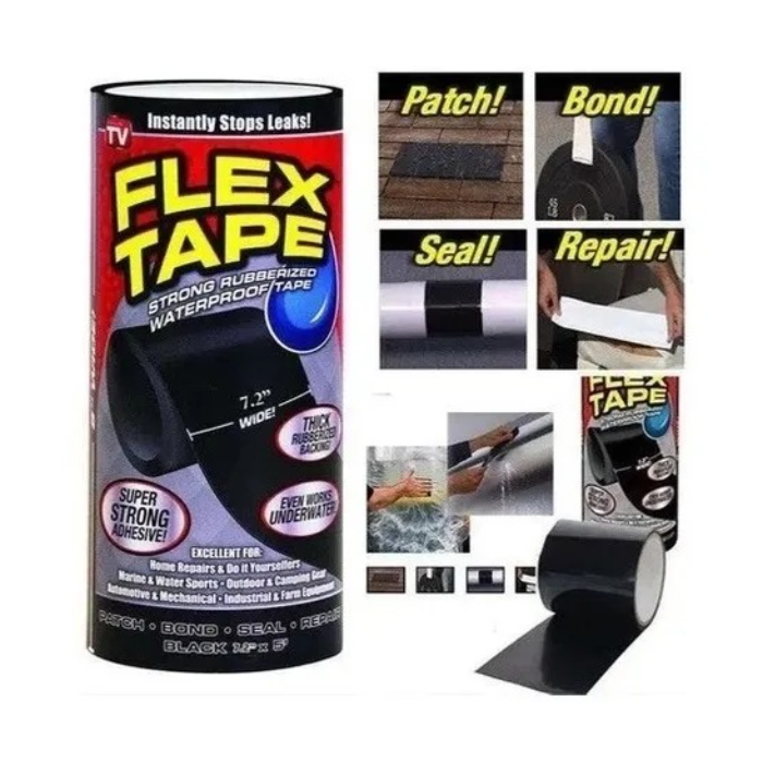Cinta Multiuso Pega Todo Autofusion Negro 7.2 Flex Tape