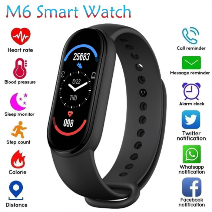 Reloj Inteligente M6 Smartwatch Bluetooth Touch Android Ios