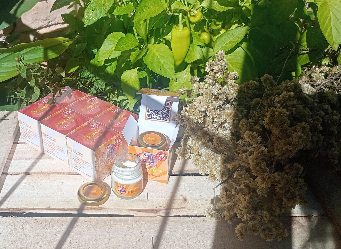 Crema Protector Solar Natural Mineral Cleopatra FPS+75  40g  Pack x6 | CLEO-SOL-75FPS-40-PACKx6