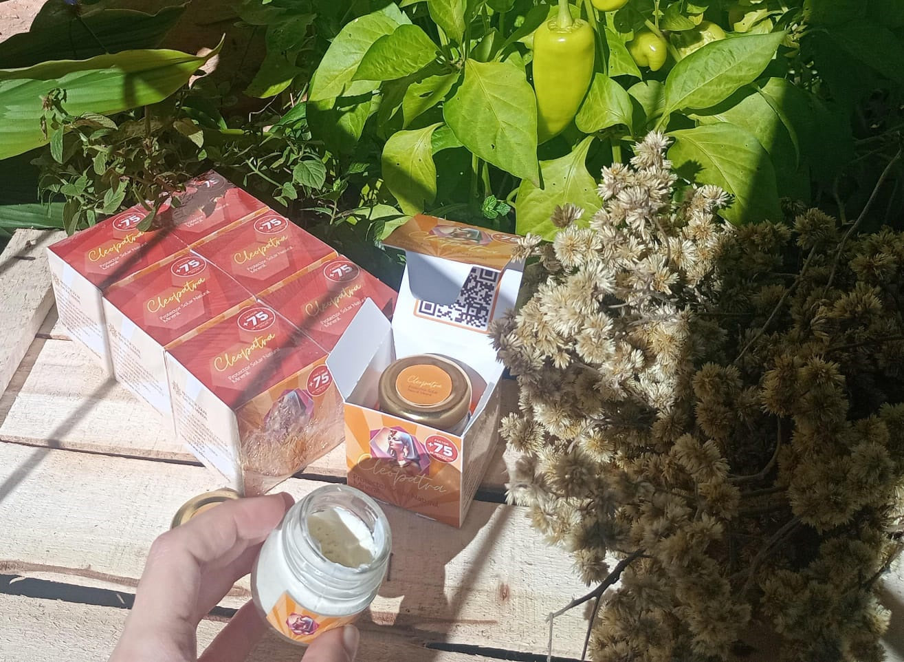 Crema Protector Solar Natural Mineral Cleopatra FPS+75  40g  Pack x6 | CLEO-SOL-75FPS-40-PACKx6