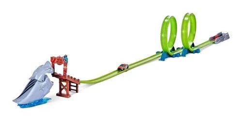 Pista De Autos Metal Machine Shark Attack Zuru Nene + Auto