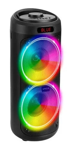 Parlante Bluetooth Portatil Led Rgb Inalambrico Negro (Modelo entregado segun modelos disponibles)
