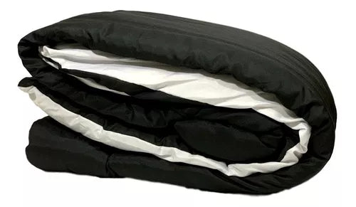 Acolchado 1 Plaza Y Media Edredon Reversible Liso Abrigado (Color segun stock)