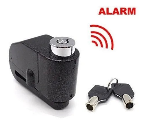 Candado Traba Disco C/ Alarma De 110 Db P/ Motos (Modelos segun stock)