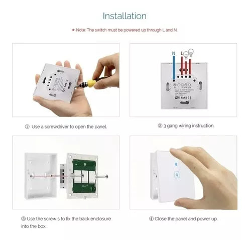 Llave Luz Wi Fi Inteligente Táctil Smart Switch Ewelink