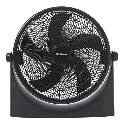 Ventilador de pared y de piso Liliana VTF16P negro con 5 palas, 16" de diámetro 220 V