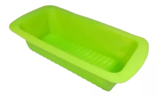Molde De Silicona Budinera Pan Goma Apto Horno Repostería