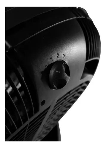 Ventilador de piso Exahome Semi Industrial negro con 5 palas, 20" de diámetro 220 V