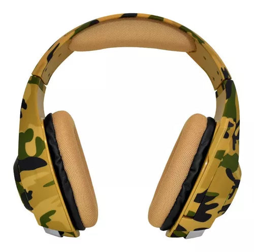 Auriculares gamer Nisuta NSAUG300C marrón camuflado