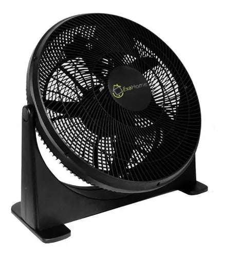 Ventilador de piso Exahome Semi Industrial negro con 5 palas, 20" de diámetro 220 V