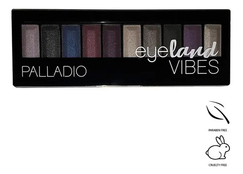 Paleta De Sombras Palladio Eyeland Vibes X10gr
