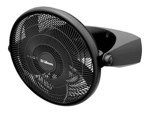 Ventilador de pared y de piso Liliana VTF16P negro con 5 palas, 16" de diámetro 220 V