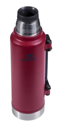 Stanley Termo Clásico 1.4 LTS con Tapón Cebador de acero inoxidable rojo (ARG)
