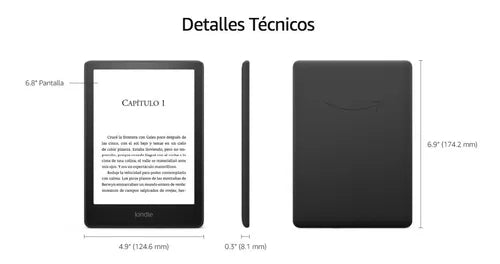 Ebook Reader Kindle Paperwhite 11 Gen 6,8puLG 8gb Sumergible Color Negro
