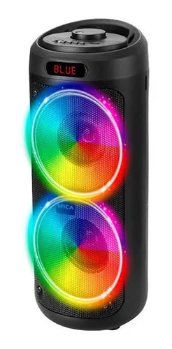 Parlante Bluetooth Portatil Led Rgb Inalambrico Negro (Modelo entregado segun modelos disponibles)