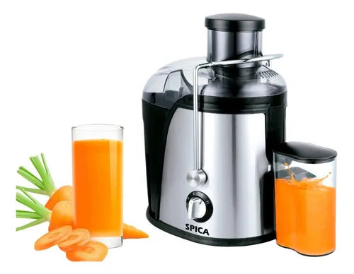 Juguera Electrica Extractor De Jugo Accesorios Color Negro