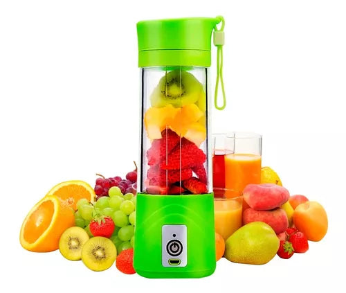 Mini Licuadora Portatil Autolimpiante Usb 380ml 4 Hojas