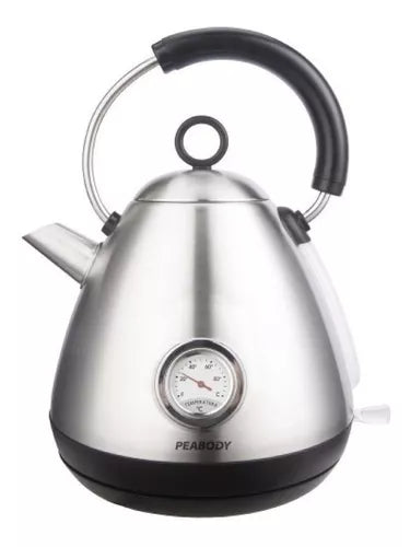 Pava eléctrica Peabody Plateado/Rojo 220V 1.7L (Ultimas)