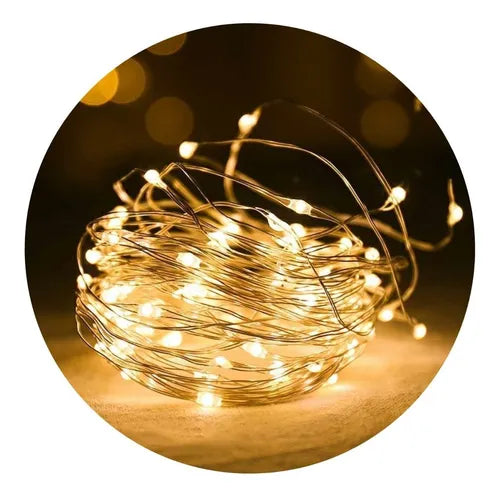 Hilo Led 50 Metros Alambre Decoración Guirnalda 500 Luces