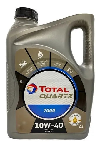 Aceite para motor Total semi-sintético 10W-40 QUARTZ 7000 para automóvil x 4L/1L