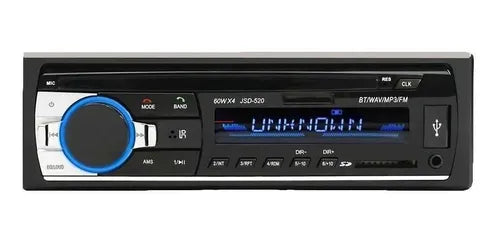 Estéreo para auto Smart Tech JSD-520 con USB, bluetooth y lector de tarjeta SD