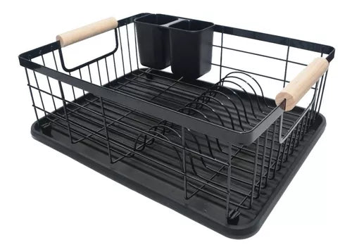 Escurreplatos Secaplatos Acero Pintado Bandeja Cubiertero