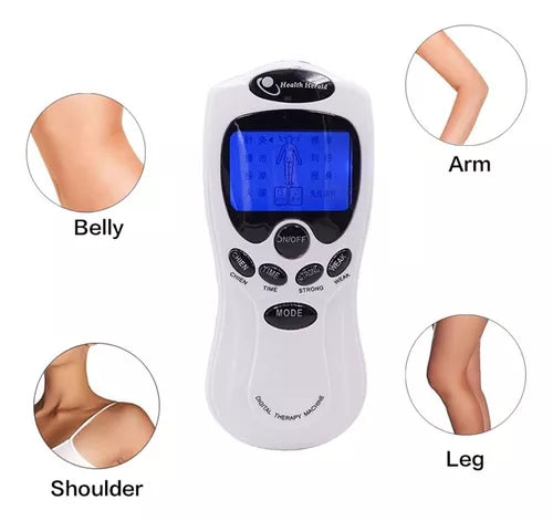 Electroestimulador 6 Electrodos Parche Musculacion Abdominal