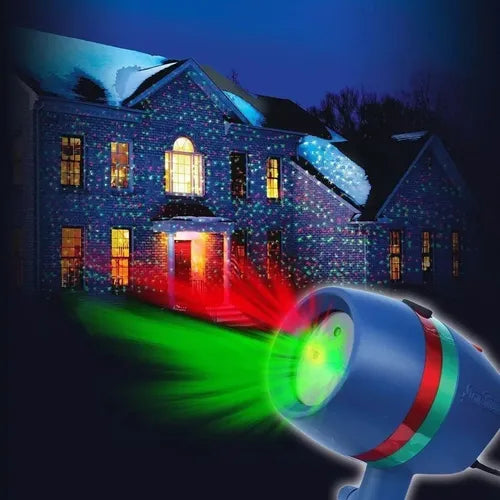 Luz Laser Exterior Extaca Lluvia Luces Navidad
