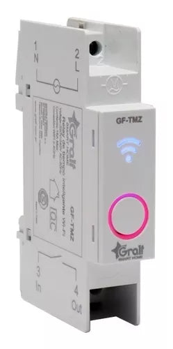 Interruptor Inteligente Wi-fi Riel Din Gralf 16a Temporizado