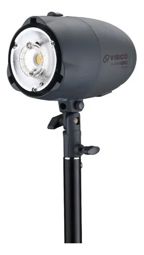 Kit Flash Estudio Vl 200w Visico Sombrilla Pie Emisor Remoto
