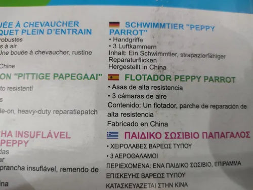 Colchoneta Inflable Bestway Loro Gigante (Varios Modelos)