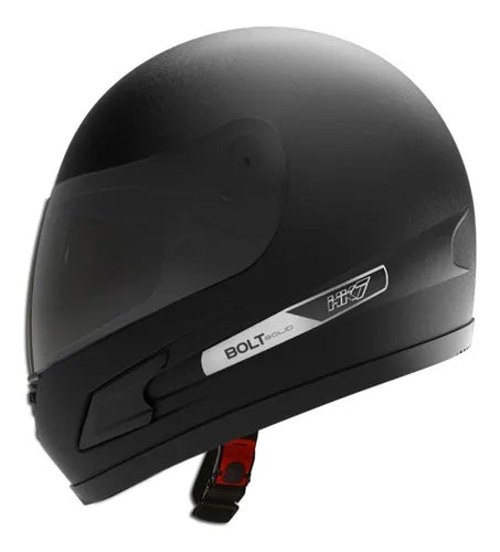 Casco Moto Vertigo Hk7solid Bolt Visor Oscuro