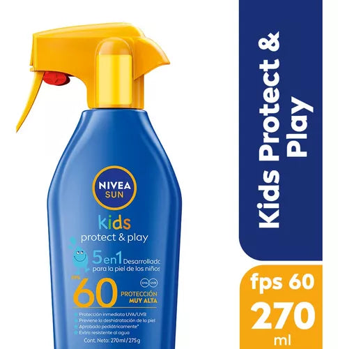Protector Solar Nivea Protect &amp; Play 5 En 1 Kids Fps 60
