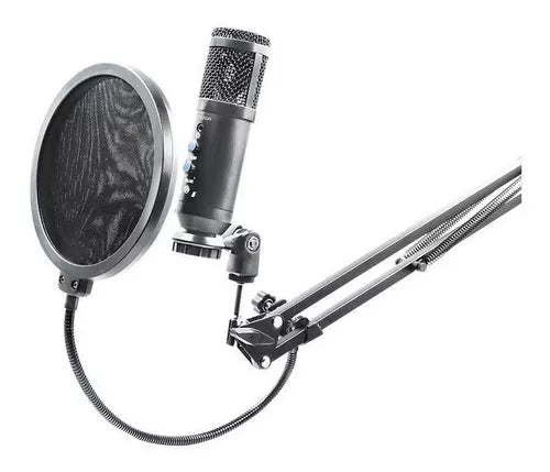 Micrófono Noga MIC-ST700 condensador cardioide unidireccional negro