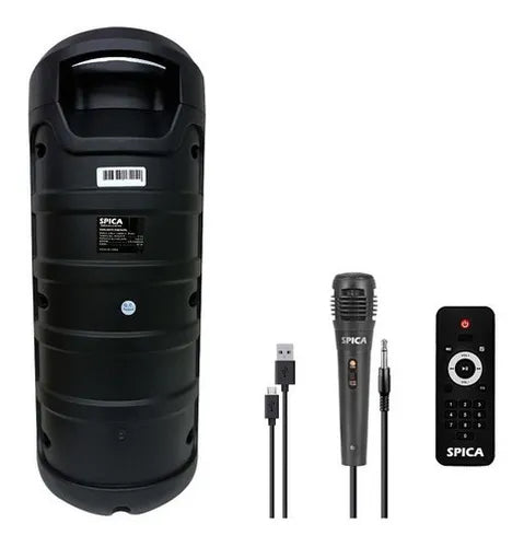 Parlante Bluetooth Portatil Led Rgb Inalambrico Negro (Modelo entregado segun modelos disponibles)