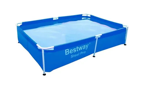 Pileta estructural rectangular Bestway con capacidad de 1000 litros de 190cm de largo x 130cm de ancho azul