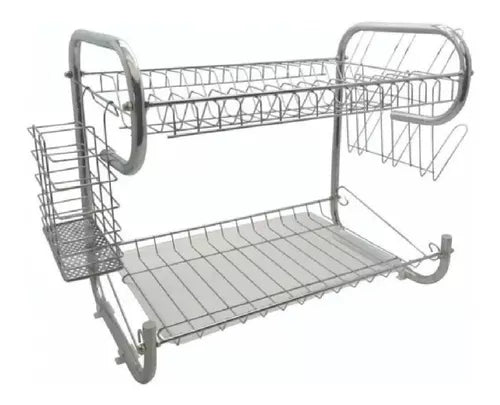 Secaplatos Escurridor De Platos Cromado Para Cocina (Diseños variados)