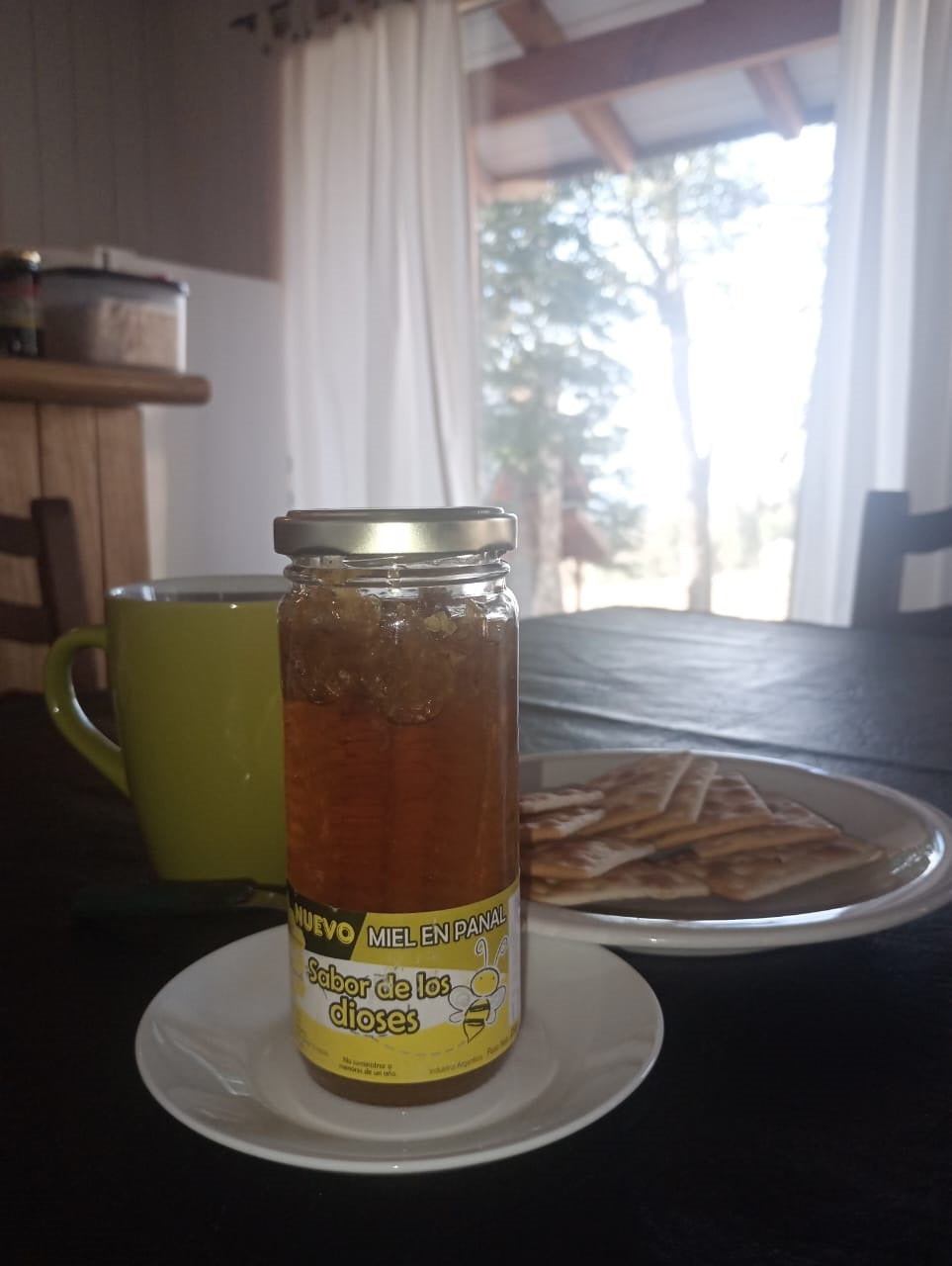 Miel Pura Cruda en Panal Natural 250gr Frasco de Vidrio 🍯🇦🇷 / MIEL-PAN-250